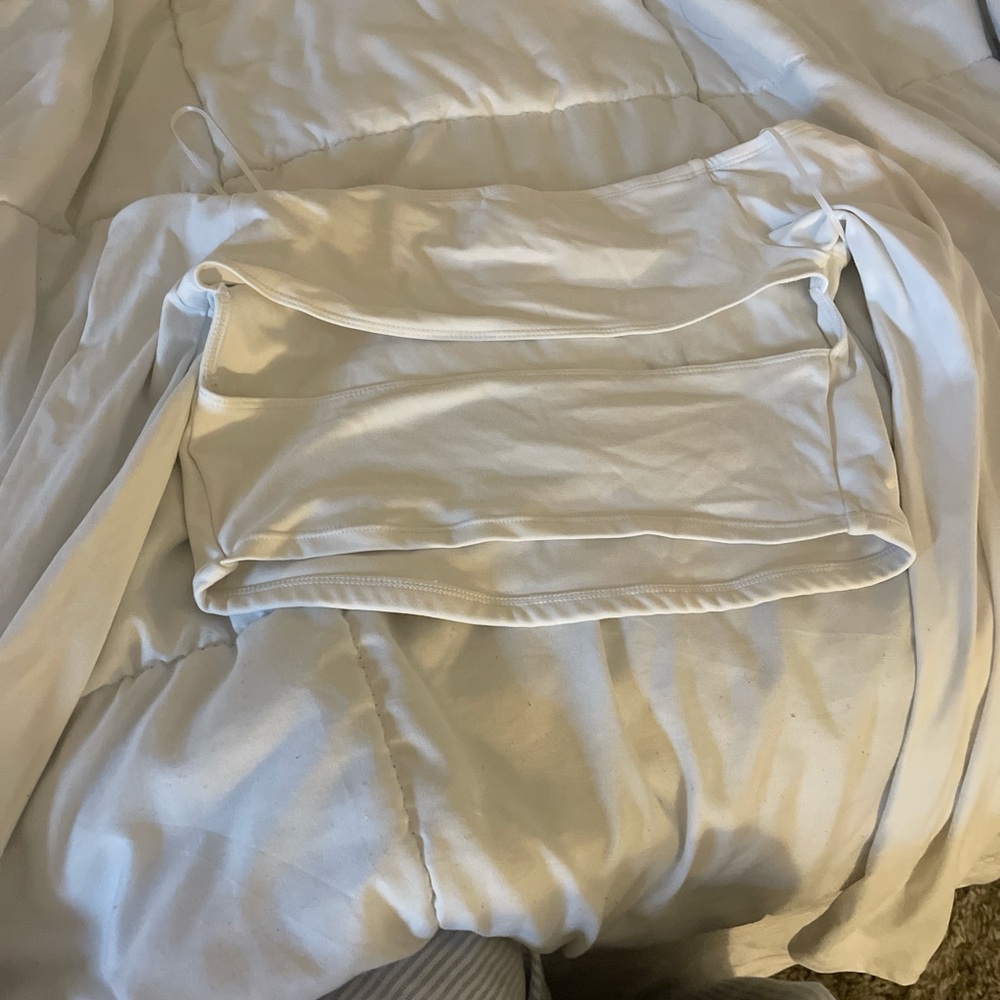 Garage White Long Sleeve Top